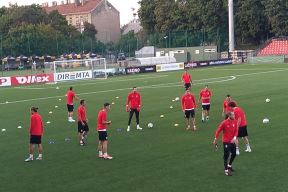 Srbija trening u Litvaniji