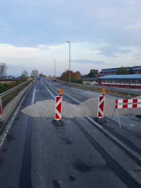 Obilaznica oko Čačka zatvorena, napukao stub na vijaduktu