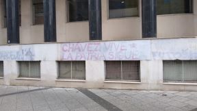 Novi Sad, grafiti podrške Venecueli, fotografije