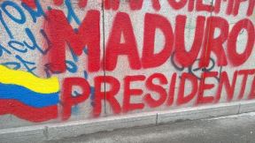 Novi Sad, grafiti podrške Venecueli, fotografije