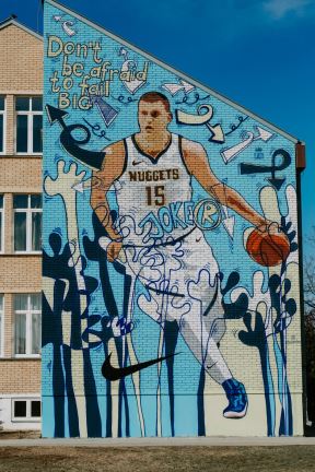 Bogdan Bogdanović mural na Novom Beogradu