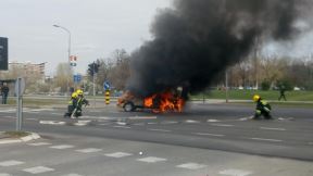Automobil se zapalio na Novom Beogradu