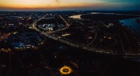 Panorama Beograda, sumrak, fotografije