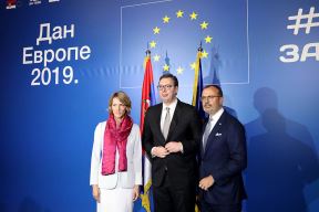 Dan Evrope: Aleksandar Vučić i Sem Fabrici na svečanosti u Beogradu (FOTO)