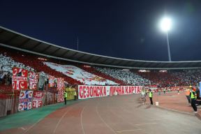 Zvezda - Helsinki FOTO: Novi semafor, Delije, koreografija, 40.000 ljudi na "Rajku Mitiću"