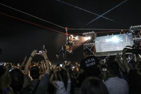 Maya Berović Music Week: Maya se zip-lajnom spustila na binu FOTOGRAFIJE