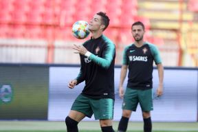 Srbija Portugal Kristijano Ronaldo trening FOTO