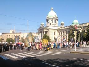 Parada ponosa - kontraparada - blokada centra Beograda