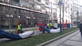 Lavirint i tunel na Obilićevom vencu novogodišnja rasveta