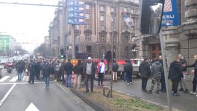 Migranti - narodne patrole - protest u Beogradu