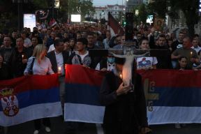 Beograd-SPC-Crna Gora-hapšenje sveštenika-skup podršle