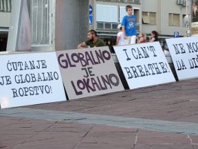 Crna Gora protest u Podgorici protiv rasizma 