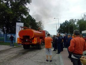 Požar u Novom Sadu - fabrika Koteks