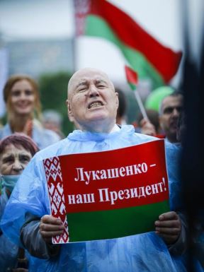 belorusija protesti kontramiting lukašenko foto video