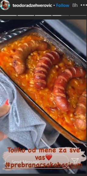 Teodora Džehverović i Nino Čelebić spremaju pasulj 