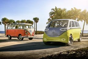 volkswagen kombi auto elelktrični id buzz type 2