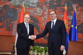 Princ od Monaka-poseta-Beograd-svečani doček-Palata Srbije-Aleksandar Vučić