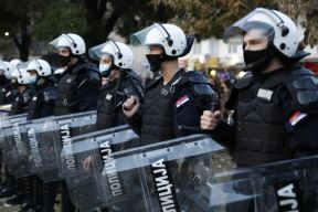 Beograd protest migranti park