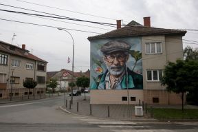 dragoslav mihailović mural ćuprija fotografije