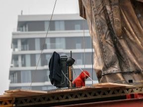 stefan nemanja spomenik radovi savski trg rekonstrukcija beograd fotografije