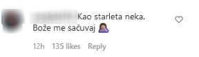 teodora dzehverovic slika sa jaretom seno prozivke na instagramu 