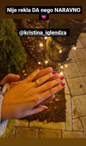 kristina iglendza mladen vuletic veridba instagram foto