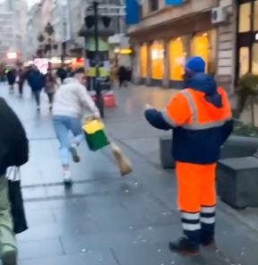 Ludi Brat prebijen na ulici