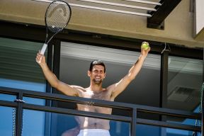 novak djokovic australijan open karantin tenis terasa fotografije