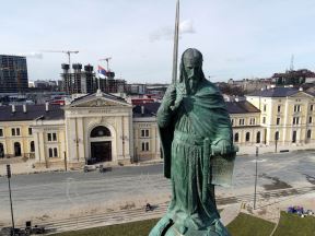 spomenik stefanu nemanji savski trg