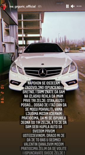 iva grguric novi auto instagram