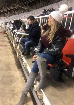 Hrvatica Mirta Šurjak na stadionu Viljareala