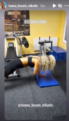 ivana nikolic hurricane seksi treniranje frizura teretana