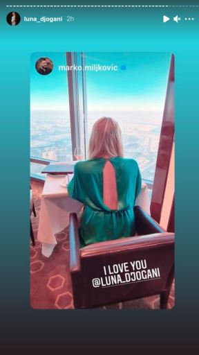 luna djogani rodjendan burz kalifa instagram foto