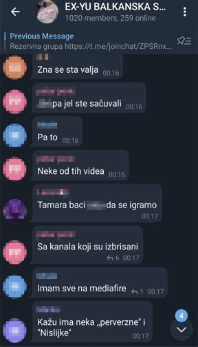 telegram gole slike devojaka administrator grupe saslusanje mere sud 