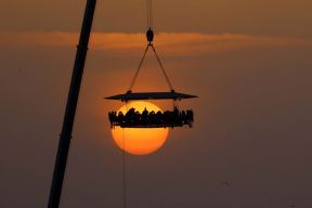 restoran u vazduhu sky restaurant dubai fotografije