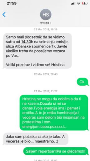 branislav lecic hristina stoiljkovic poruke detalji foto