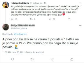 branislav lecic hristina stoiljkovic poruke detalji foto