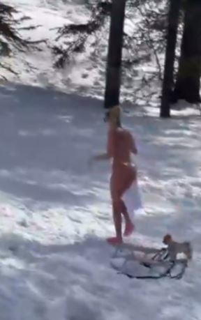 ljupka stevic iva grguric sankanje u kupaćim kostimima divcibare video