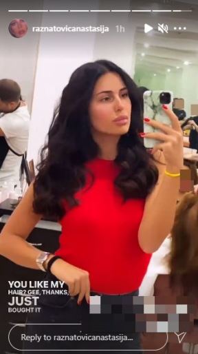 anastasija raznatovic nova frizura ceca raznatovic