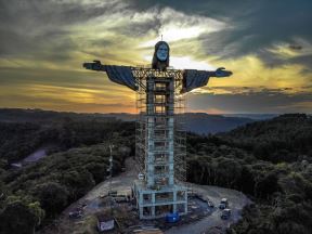 Isus Hrist statua brazil hriscanstvo spomenik rio de zaneiro fotografije