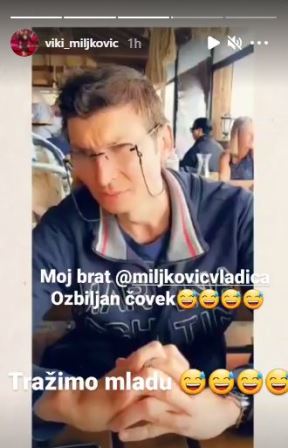 viki miljkovic rdjeni brat vladica miljkovic kako izgleda