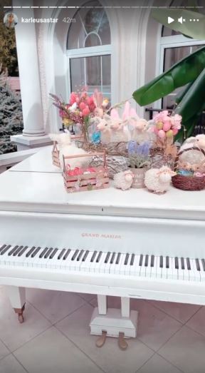 jelena karleusa uskrs dekoracija jaja instagram foto