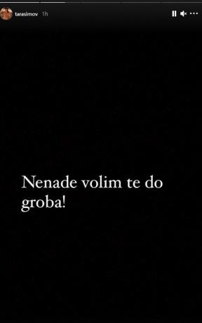tara izbacena iz zadruge oglasila se na instagramu foto