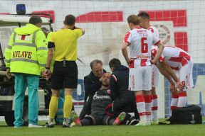 milan borjan povreda video finale kupa partizan metalac
