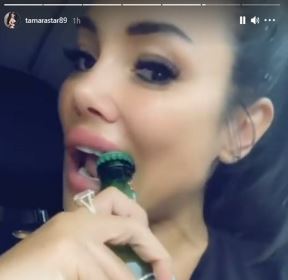 tamara djuric otvara flasu piva zubima foto