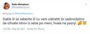 rada manojlovic grupa maneskin pevacica tviter