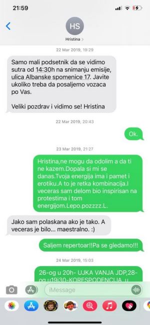 branislav lecic hristina stoiljkovic poruke detalji foto