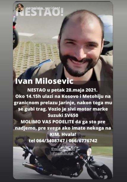 ivan milosevic iz beograda nestao nestali potraga