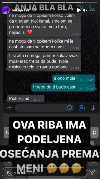 Baka Prase prepiska sa Anjom