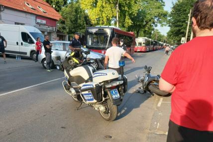 sudar auta i skutera u zemunu